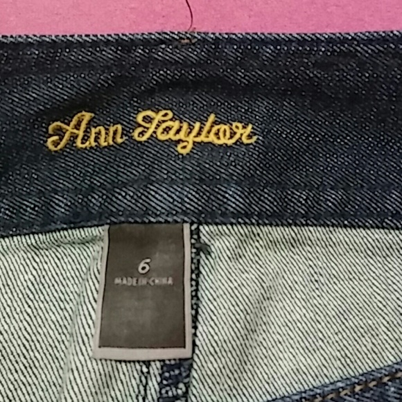 ANN TAYLOR Denim Skirt 6 - Picture 2 of 3